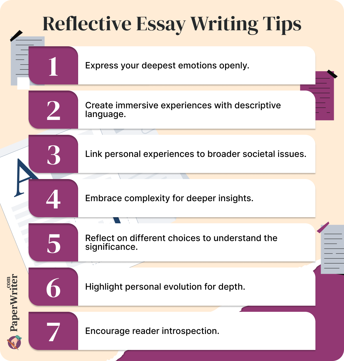 reflective essay tips